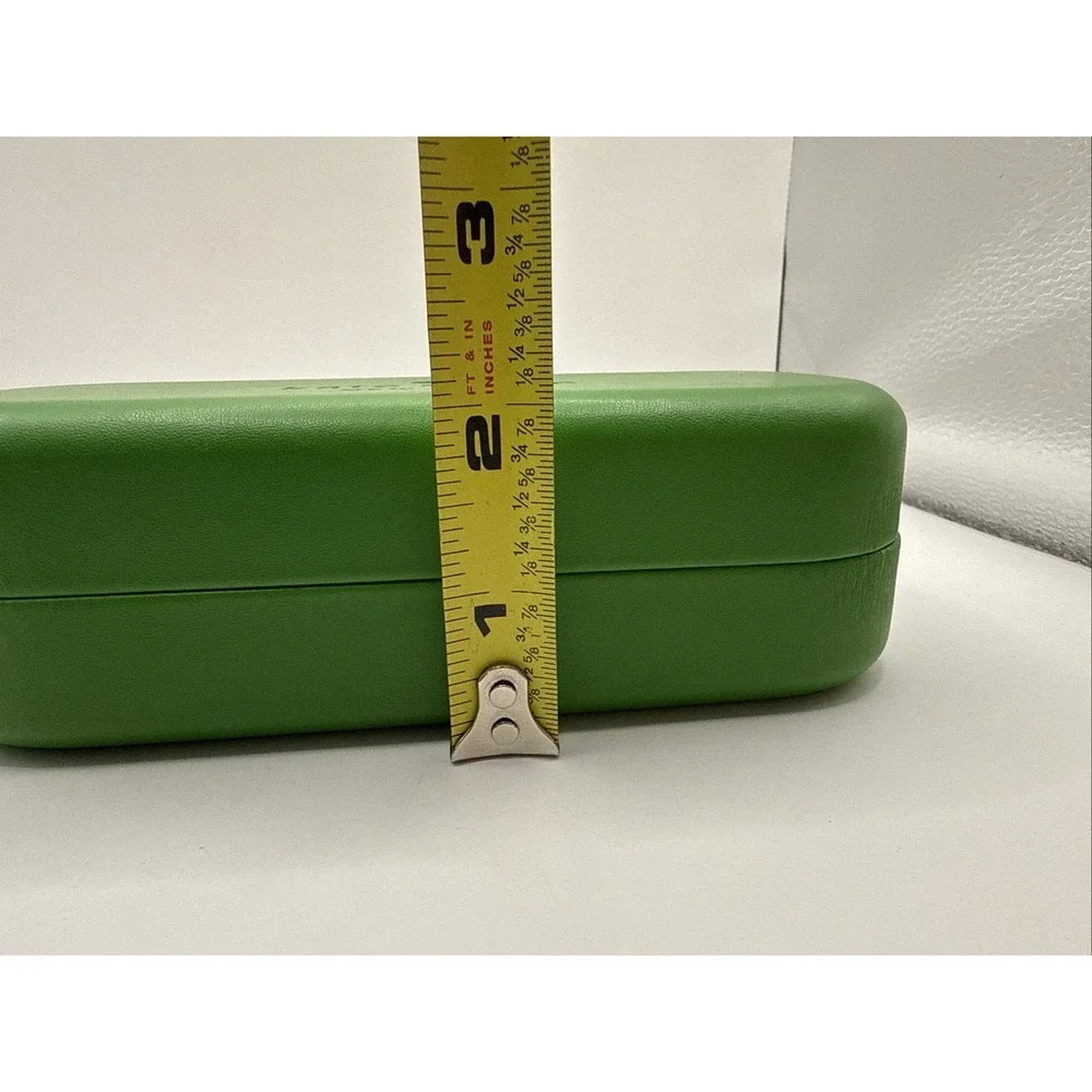 Authentic Kate Spade Eyeglass Case Green/Black with new cleaning cloth BRAND NEW